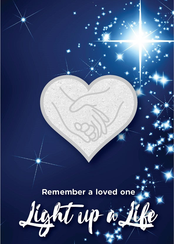 (Charity Only) Light up a Life Badge - Hands in Heart