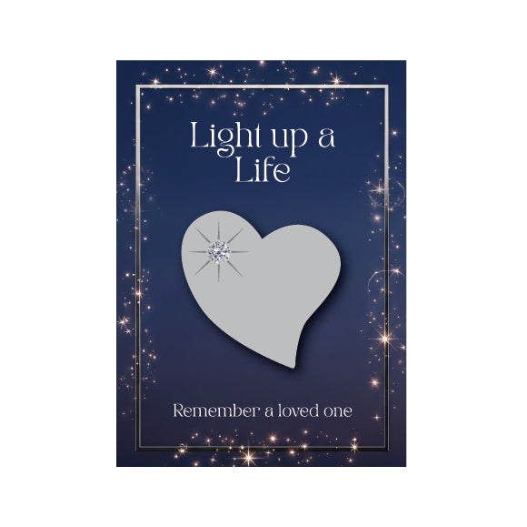 (Charity Only ) Light Up a Life Heart Badge 2026