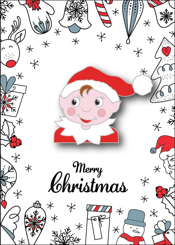 (Charity Only) Christmas Cheeky Elf Badge