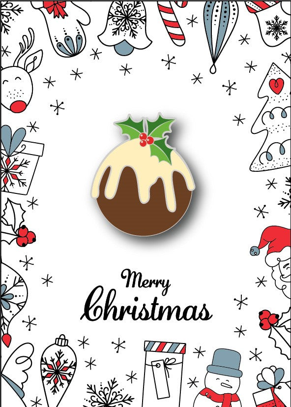 Christmas Pudding Badge