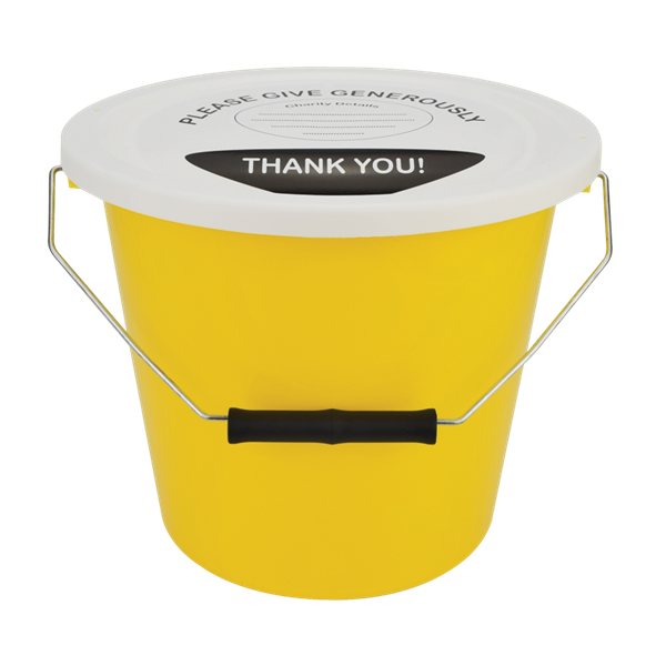 Collection Container Bucket Collection Buckets & Lid – Care Fundraising Supplies