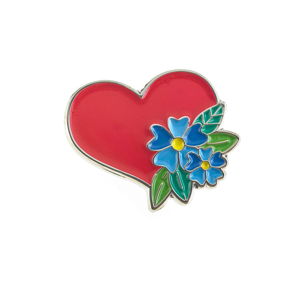 (Charity Only) Heart Badge on a backing card