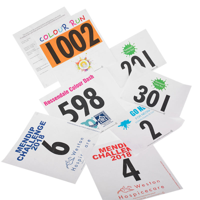 running numbers tyvek