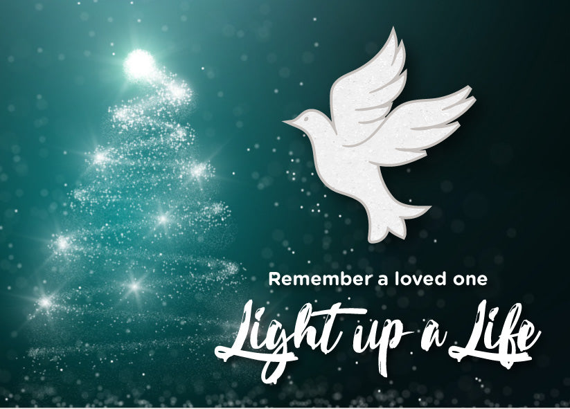Light up a Life Badge - White Dove