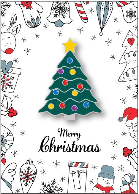 Christmas Tree Badge